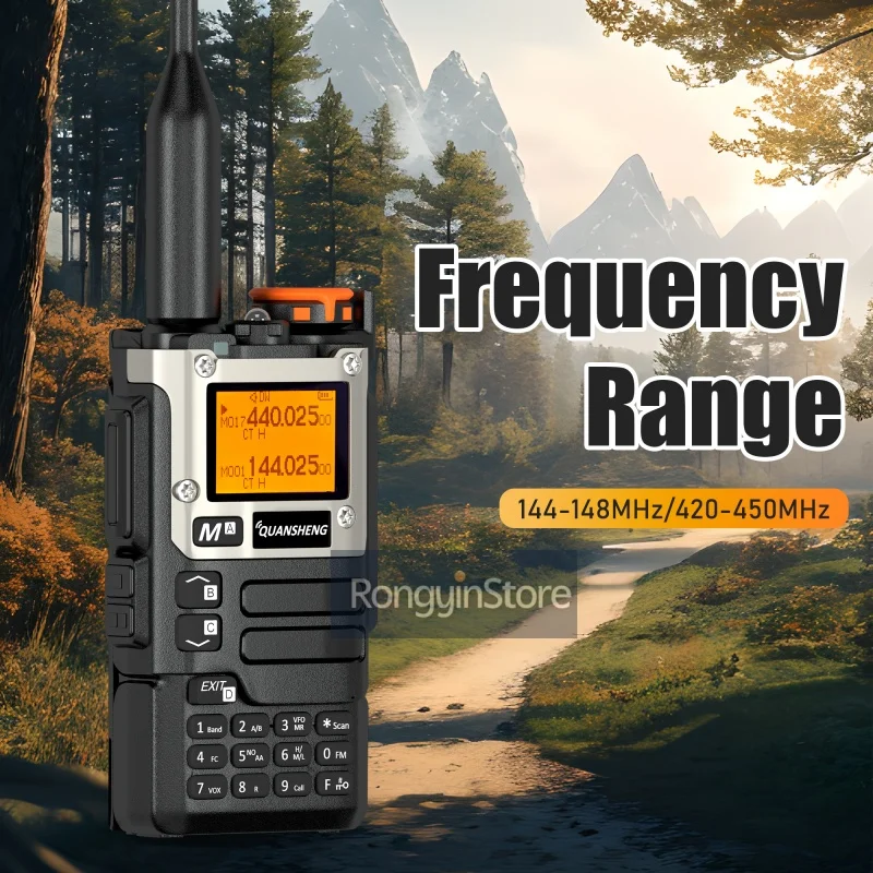 Quansheng UV-K5(8) Walkie Talkie UV-K6 5W Type C Charge UHF VHF 144-148MHz 420-450MHz DTMF Ham Radio NOAA Weather Alarm Function