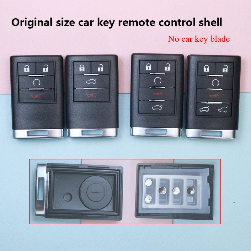 Car Key Housing Key Case Shell for Cadillac CTS ATS XTS SLS SRX XLS DTS STS Seville Escalade for Chevrolet C7 Corvette