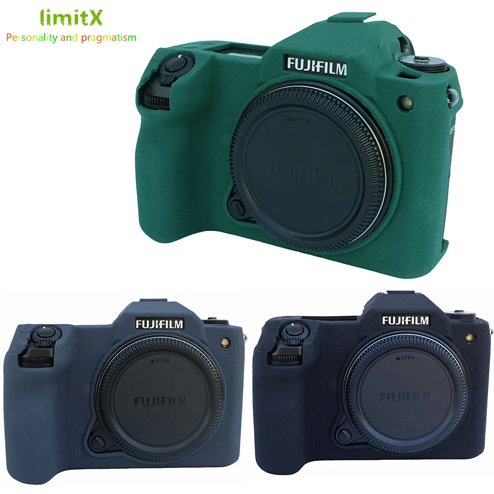 For Fujifilm GFX 100S 100SII 50SII GFX100S GFX100SII GFX50SII Silicone Skin Case Protective Cover Camera Bag Anti-skid Texture