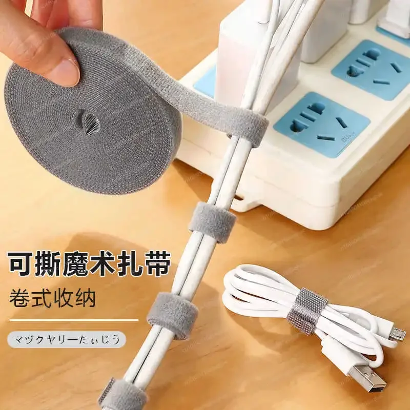 Data management cable, storage device, charging cable, network collection, cable tie, wiring artifact with desktop fixing