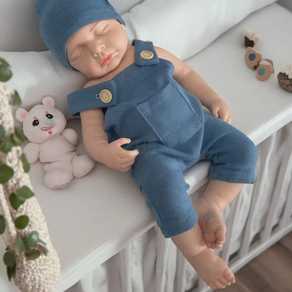 

20Inch 3D Skin Full Platinum Silicone Newborn Baby Boy/Girl LouLou Washable Handmade Reborn Doll 6.8lb Kids Toy Collector Gift