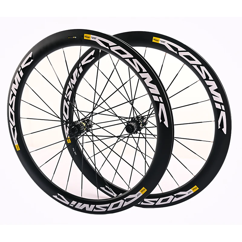 700C Road Carbon Wheels 6-hole Disc Brakes Straight-pull HG 6 Bearings 7-12 Speed Carbon Rim Bike Wheels