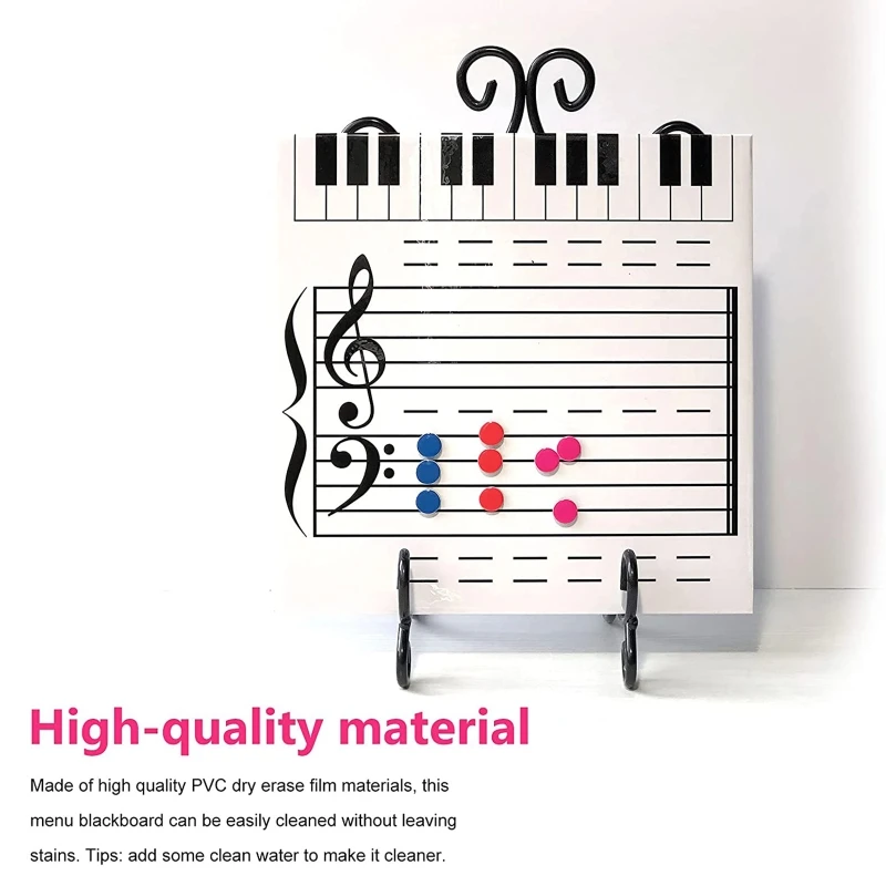 Dry-Erase Music Staff Whiteboard School Teaching Music Note Board for