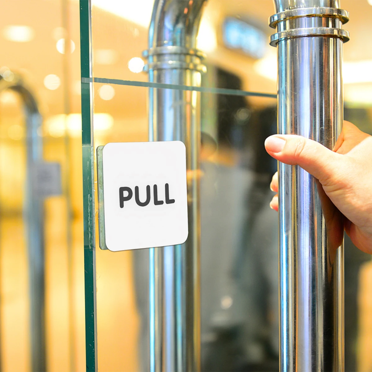 

Push Pull Door Sticker Eco Friendly Waterproof for Walls Tiles Glass Metal Plastics Entrance Exit Sign Self Adhesive Decorative