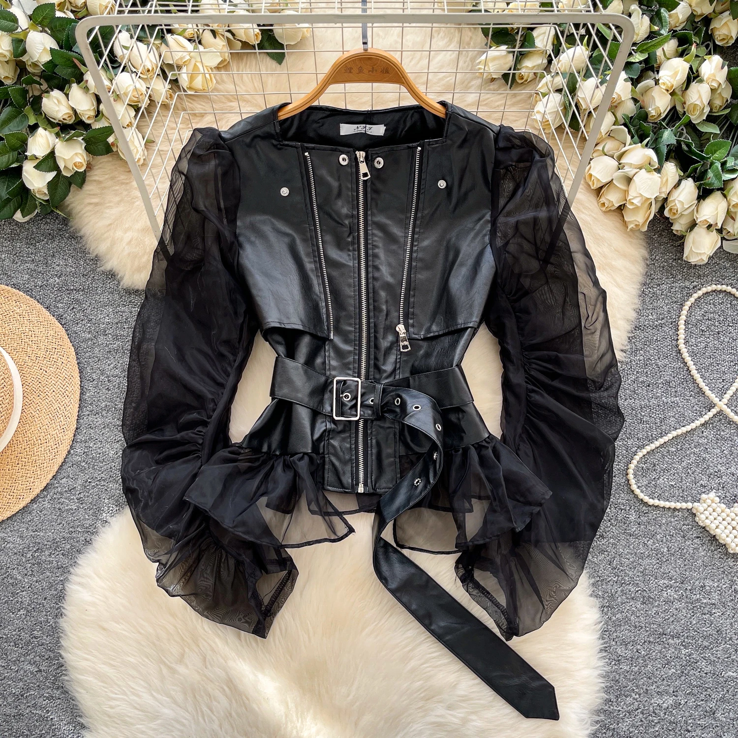 Chique vintage lange mouw luipaard rits losse elegante mode sexy bohemien damesblouse dames