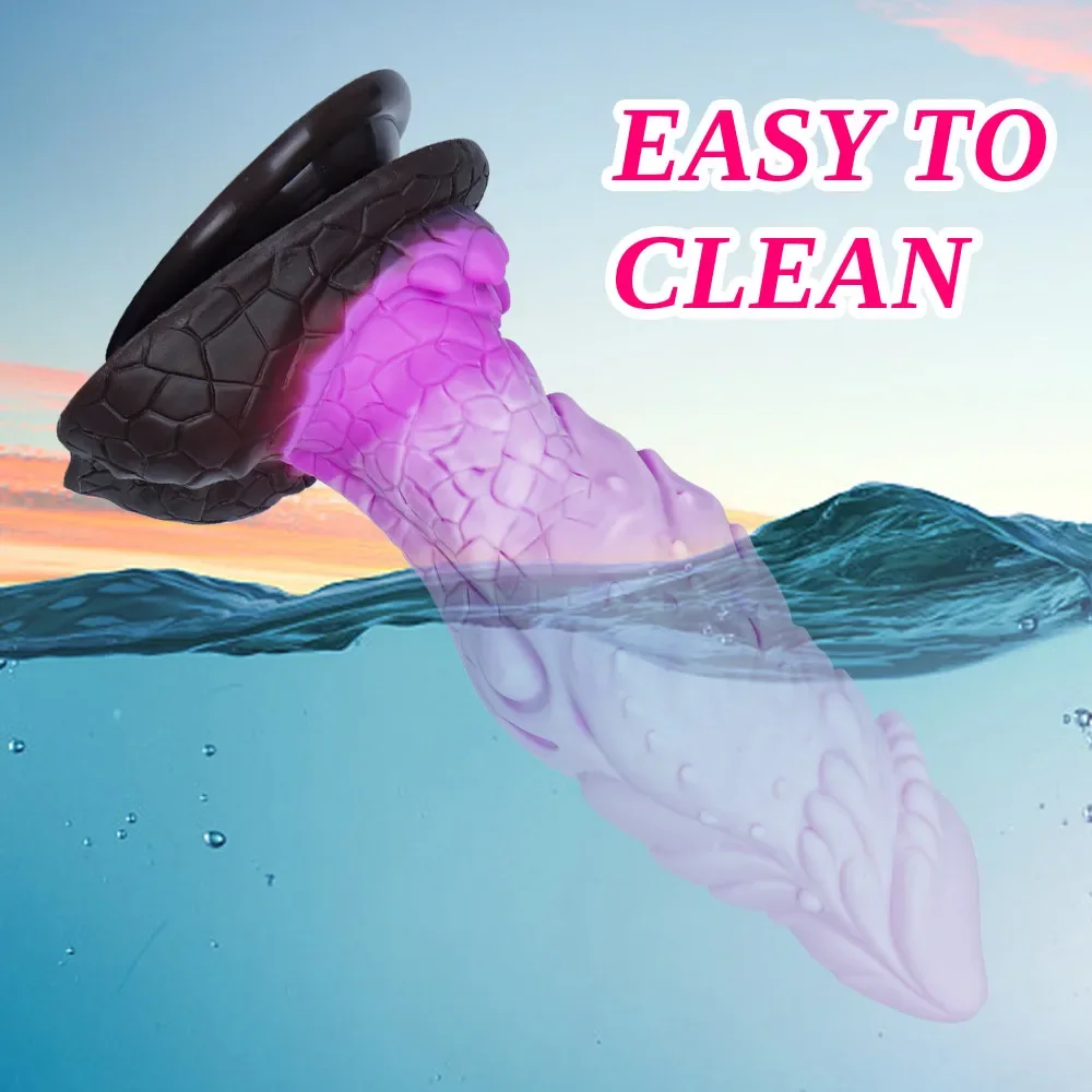 New Huge Monster Dragon Dildo Suction Cup Animal Dildos Masturbator for Women Large Thick Anal Butt Plug Sex Toys for Couples