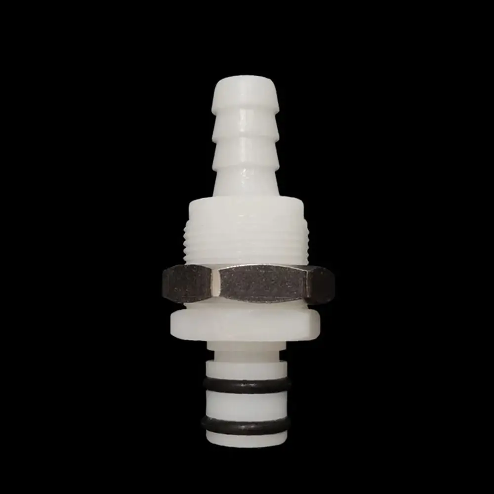 1Pc 5/16 3/8 Hose Joint L-Series Hose Barb Valved Coupler Quick Shut-Off Disconnect Fitting Coupling Male Female Tube Connector