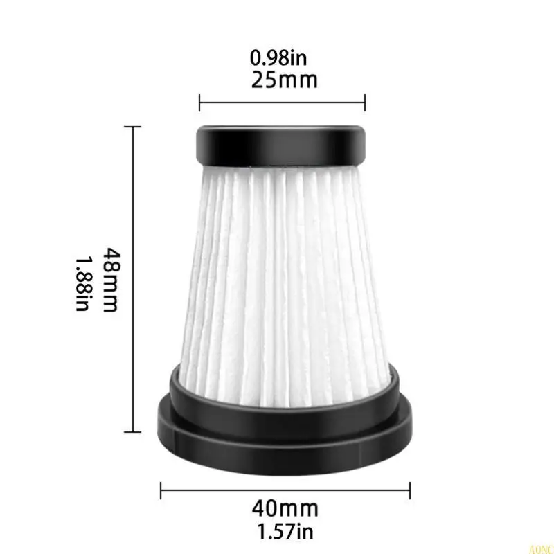 A0NC 6 PCS ตัวกรองสูญญากาศการเปลี่ยนตัวกรองสูญญากาศเครื่องดูดฝุ่นพลาสติกเครื่องดูดฝุ่นชิ้นส่วน