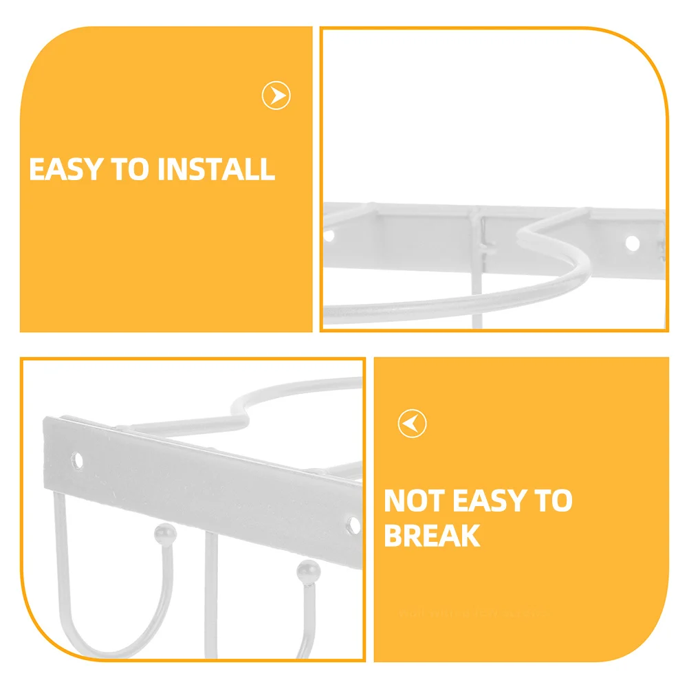 

Basketball Wall Mount Metal Holder Simple Install Multi-Function Sports Ball Display Rack Basketball Football Volleyball Stand