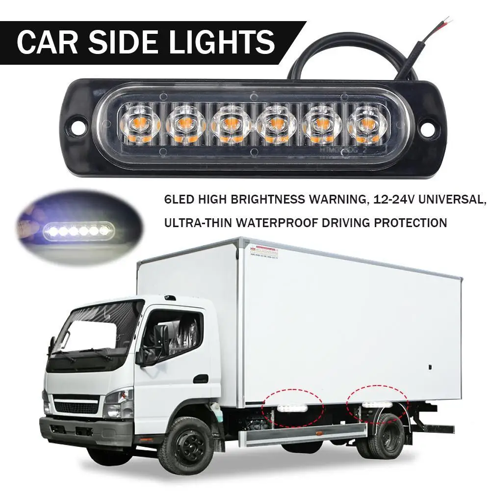

6LED Car LED Work Light DC 12-24V 18W Red Car Truck Safety Urgent Always Bright Light Lamp Working Fog Light Car Accessories