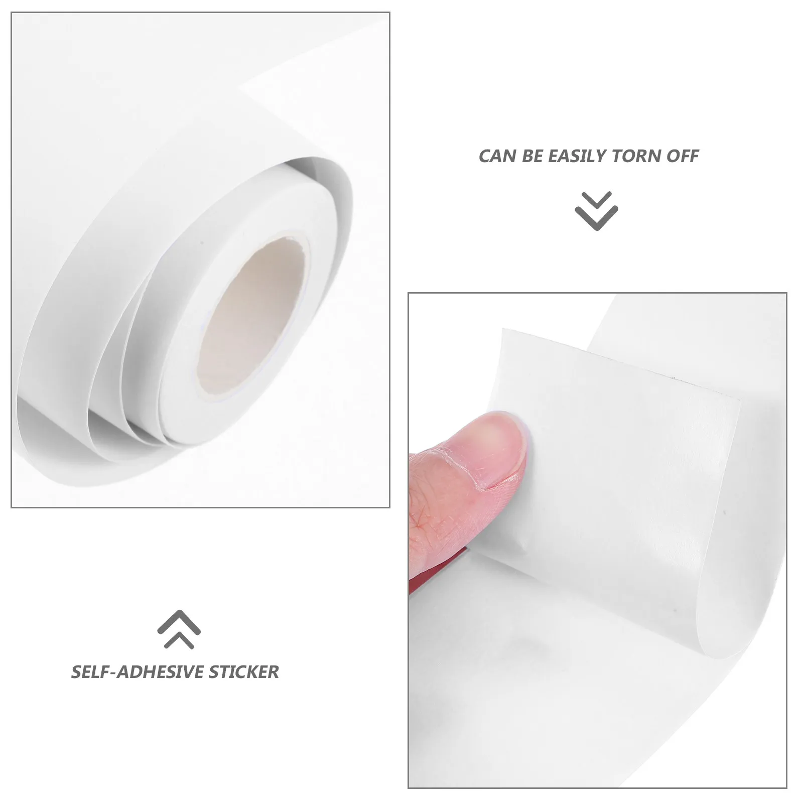 2Pcs Blank Writeable Adhesive Tape for Scrapbook Crafting Student Creative Journal Stickers White Air Conditioner Tape
