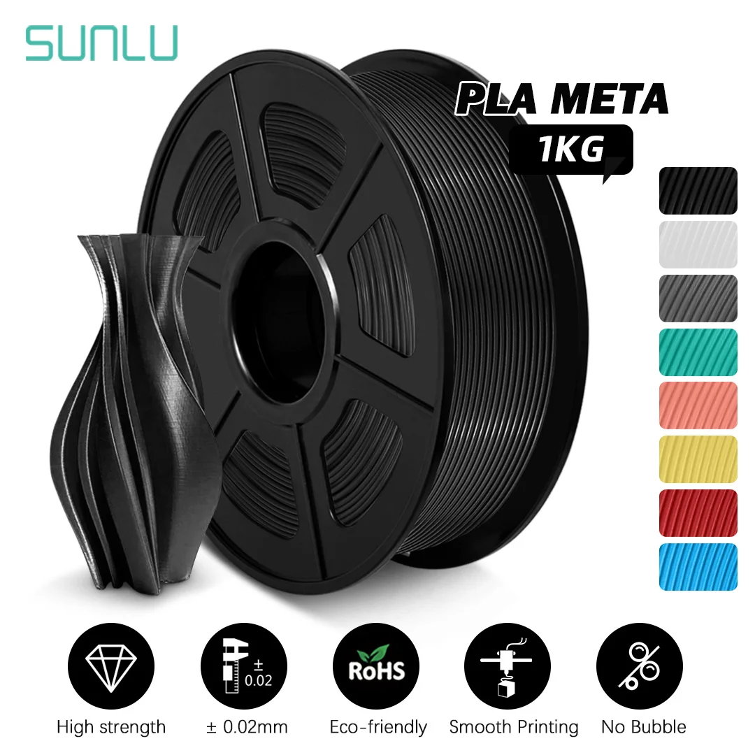 SUNLU PLA Meta filament 1kg 3D Filament  PLA Meta Macaron Metaverse  high liquidity New for 3D Printing Better for fast printing