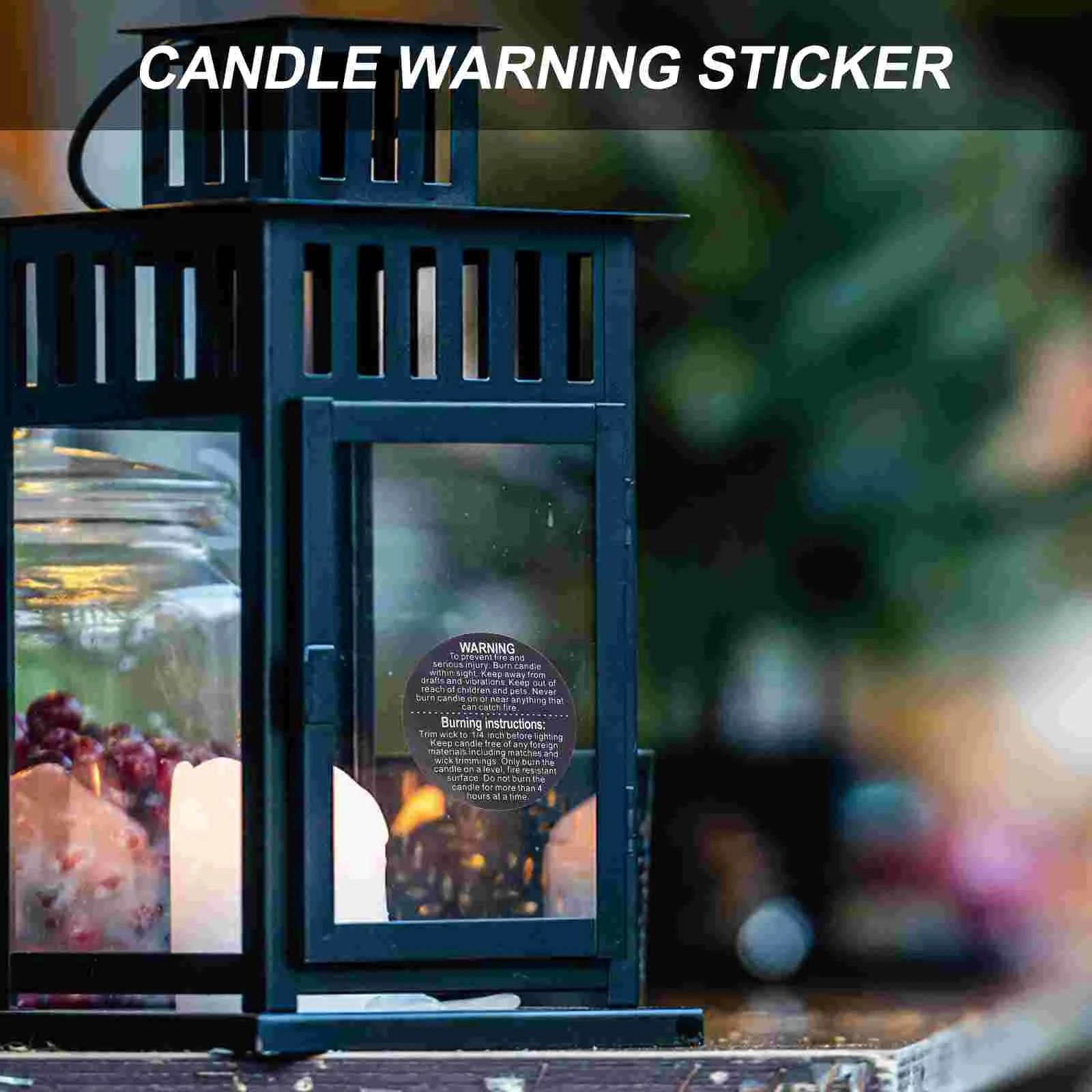 500 Pcs Aromatherapy Warning Sticker Stickers Labels for Soy Candles Paper Symbols Safety