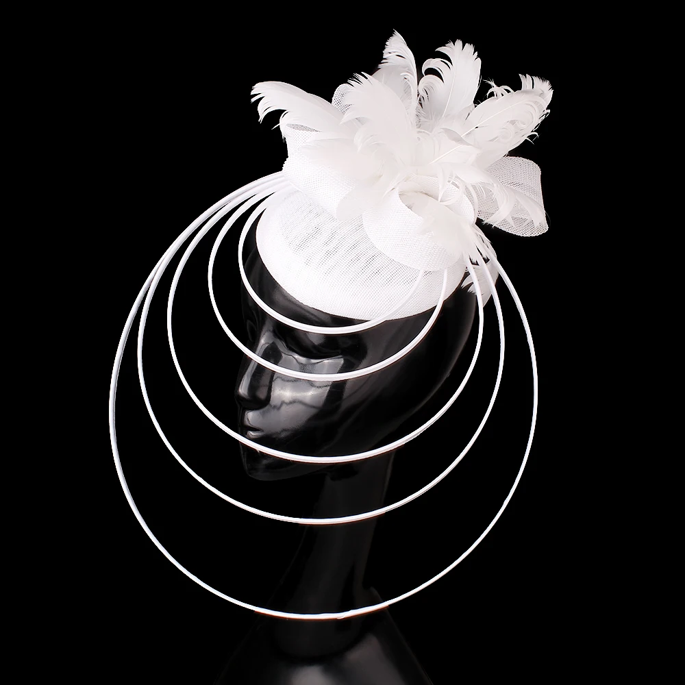 

Bridal Wedding Marry Hair Clip Hair Accessories Fascinators Hat Gorgeous Bride Black Flower Women Party Event Headpiece Headband