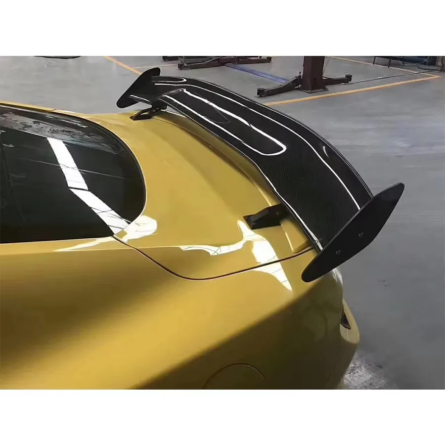 For Chevy Chevrolet Camaro Bumblebe APR Style Carbon Fiber Tail fins Rear Trunk Spoiler Guide Wing Rear Wing body kit