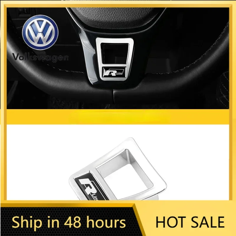 

2026 Hot For VW VOLKSWAGEN Car Styling Steering Wheel Covers Stickers Accessories For Volkswagen GOLF 7 GTi MK7 POLO 2014 2015 S