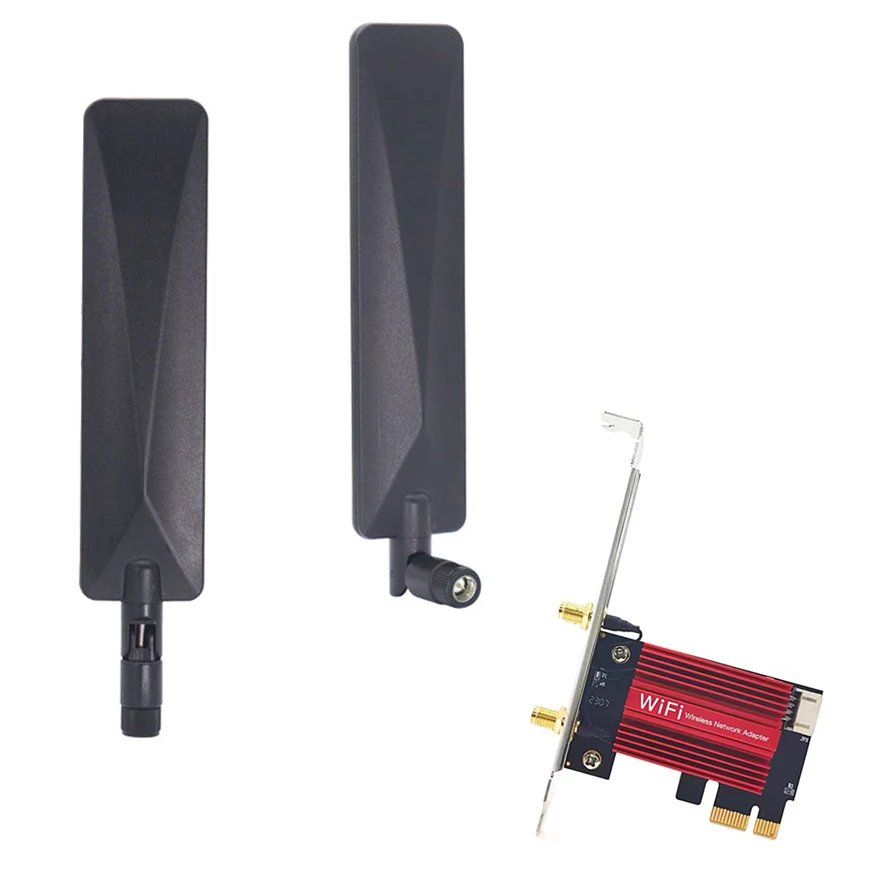 

7260AC Wi-Fi 6E PCIe Wireless Network Card 5G/6Ghz WiFi Adapter Bluetooth 4.0 PCI Express 802.11AX Intel WiFi Card PC antenna