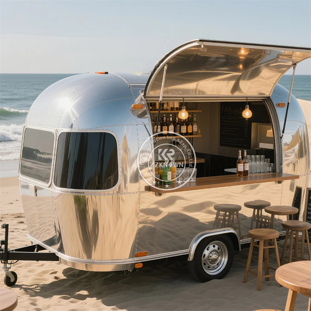 

Уличная концессионная прицеп для общественного питания, мобильный прицеп для кофейной фаст-фуда, полностью оборудованный мобильный бар, кофейный фургон, грузовик для еды на продажу