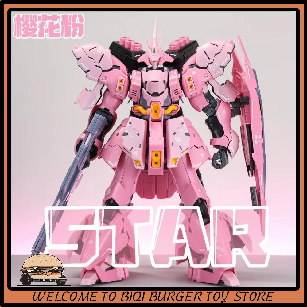 

STAR Sazabi в сборе, комплект моделей 1/144 RG, розовая фигурка Sazabi, пластиковые модели, коллекция статуй, игрушки, детские рождественские подарки
