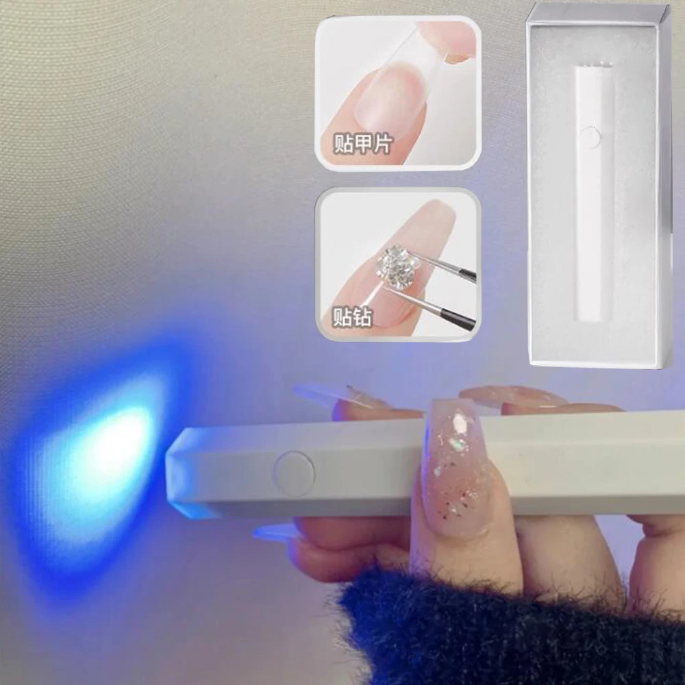 110*20mm Portable Handheld Nail UV LED Lamp 3W Mini Nail Dryer Lamp  For All Gel Polish Quick Dry USB Dryer DIY Machine Tool*H50