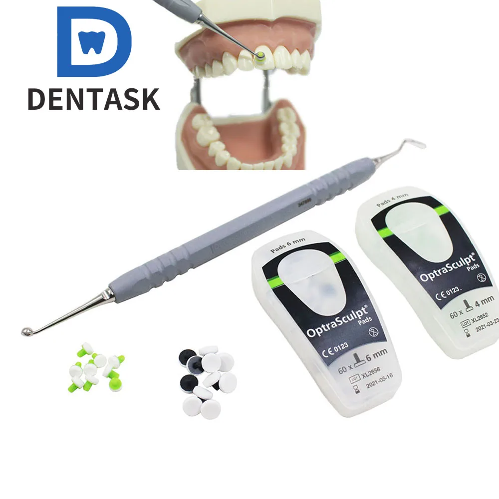 Dental Filling Kit Molding Tools Materials Optrasculpt Tool Foam Pad Mixing Handle Trimmer Filling Spatula