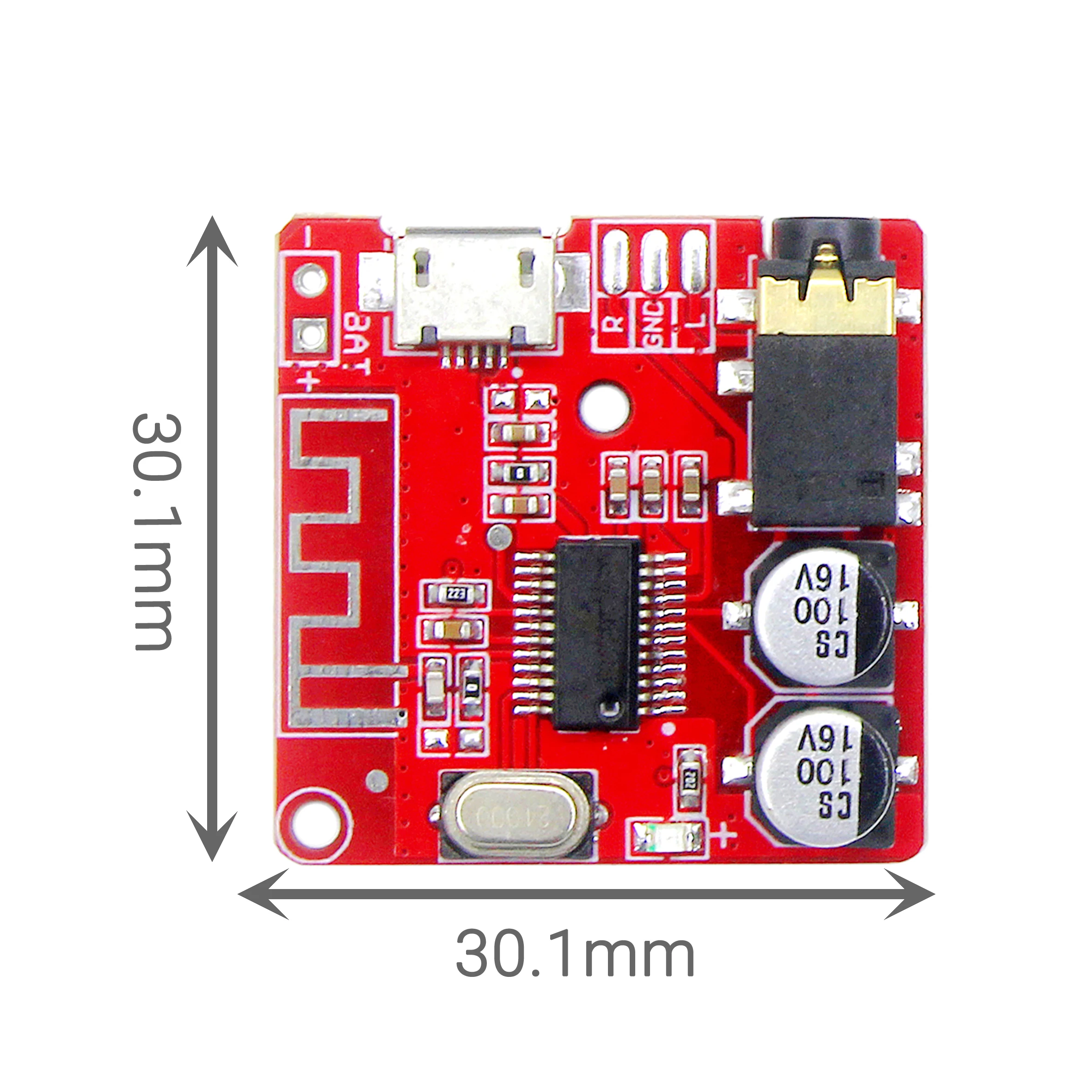 بلوتوث 5.0 استقبال الصوت مجلس MP3 ضياع ستيريو وحدة الموسيقى 3.7-5 فولت سماعة لاسلكية تعمل بالبلوتوث استقبال الصوت XY-BT-Mini #6