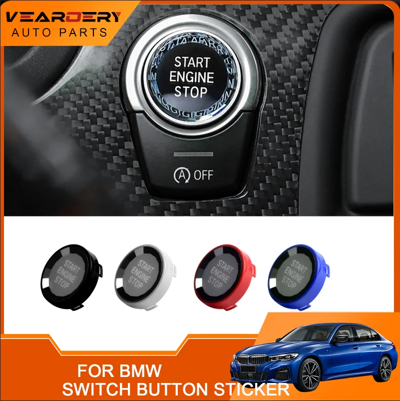 

For BMW X1 E84 E81 E87 X5 E70 X6 E71 E90 E60 E91 E92 E93 Z4 E89 E Automotive Engine Start Stop Switch Button Sticker Interior