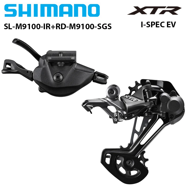 SHIMANO XTR M9100 1X12 Speed SL-M9100-IR SHIFT LEVER RIGHT I-SPEC EV Rear RD-M9100-SGS Derailleur SHADOW RD+ Bicycle Parts