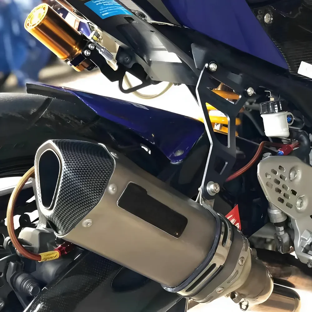Motorcycle Exhaust Hanger Bracket Rear Foot Rest Blanking Plates For YAMAHA YZF R25 R3 MT25 MT03 YZF-R25 YZF-R3 MT-25 MT-03 YZF