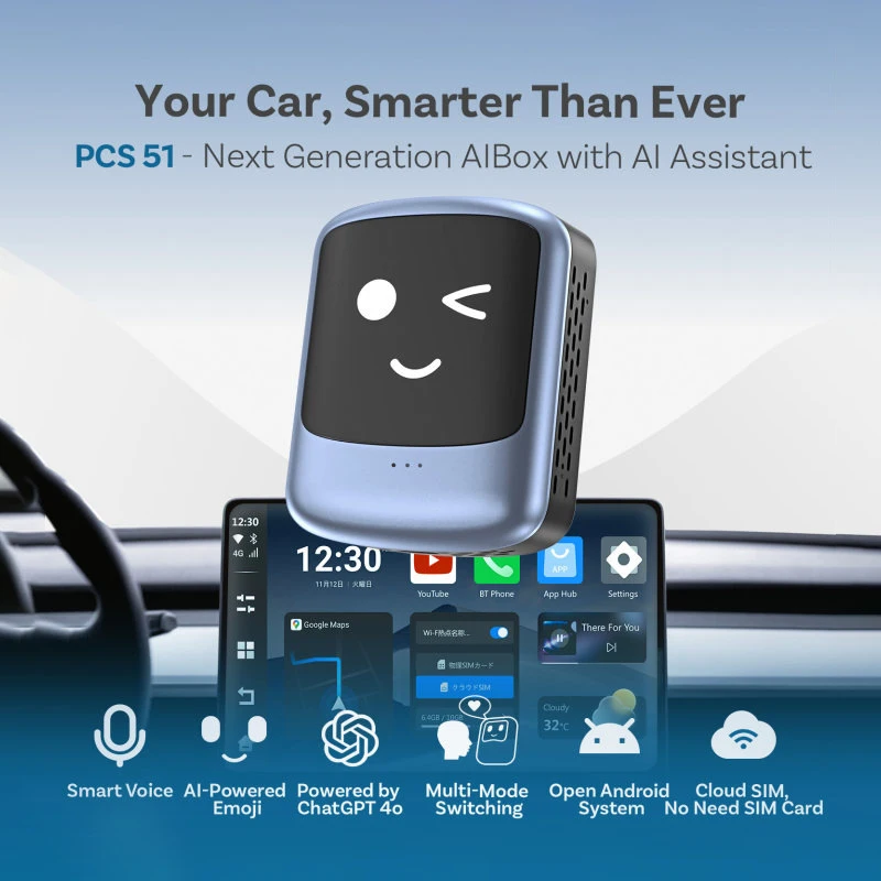 

Беспроводная коробка CarPlay AI Box Android 13 8G + 128G, голосовое управление для VW/Ford/Toyota, Netflix/Play Store, Android Auto TV Box
