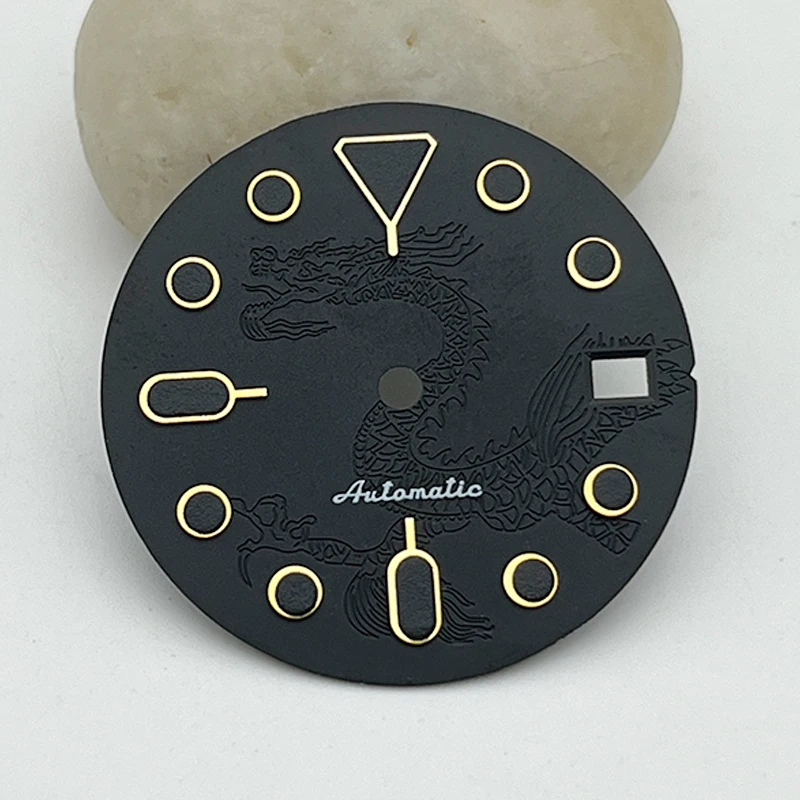 NH36 28.5mm Dial Fit NH35 NH36 7S26 Automatic Movement for SKX007 SKX009 SRPD Turtle Abalone Tuna Canne NH35 Dial and Hands