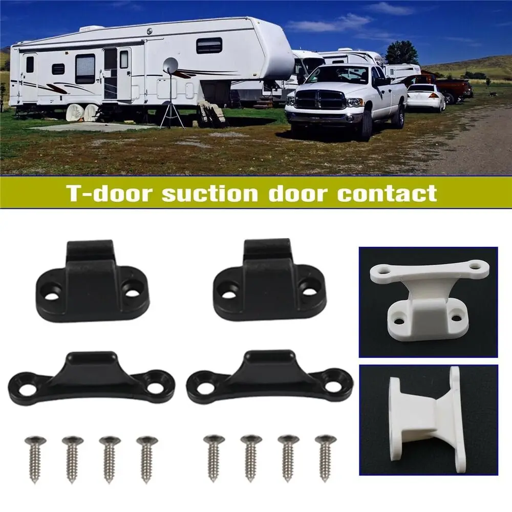 

Основные двери, сверхмощный комплект дверных фиксаторов для автофургонов, противоскользящий Т-образный дверной стопор, нейлоновый белый пластиковый дверной фиксатор, дом на колесах