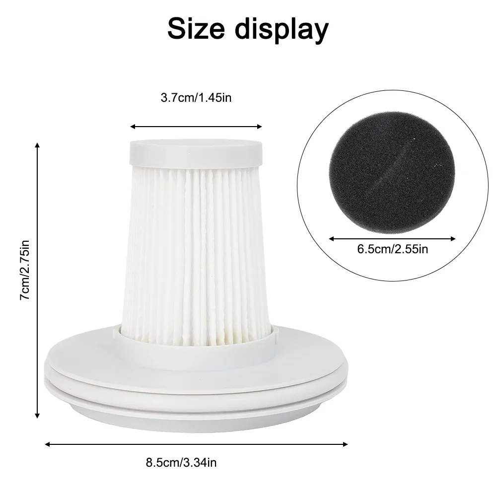 

Durable Filter Cleaner Replace Supplies Sweeping Two PCS Washable White Filter Household Mite Eliminator MJCMY01DY