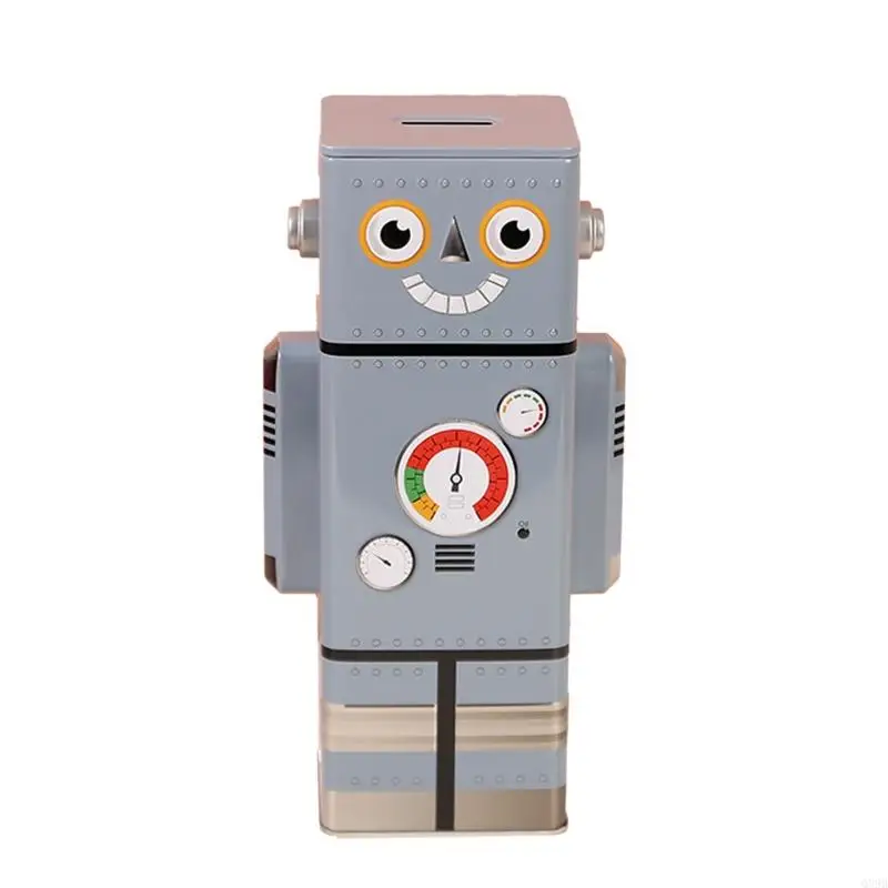Q39B Robot Coin Box Cartoon Money Jar Saving Cash for Kids Adults Boys Girls Christmas Birthday New Year's Day Gift