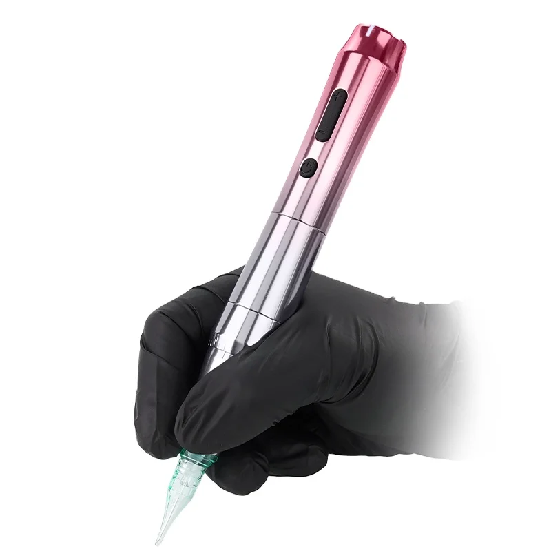 

Tp010 Wireless Microneedling Pen Rechargeable 12pins Nano Needle Permanent Makeup Tattoo Eyebrow Mic-roblading Pen