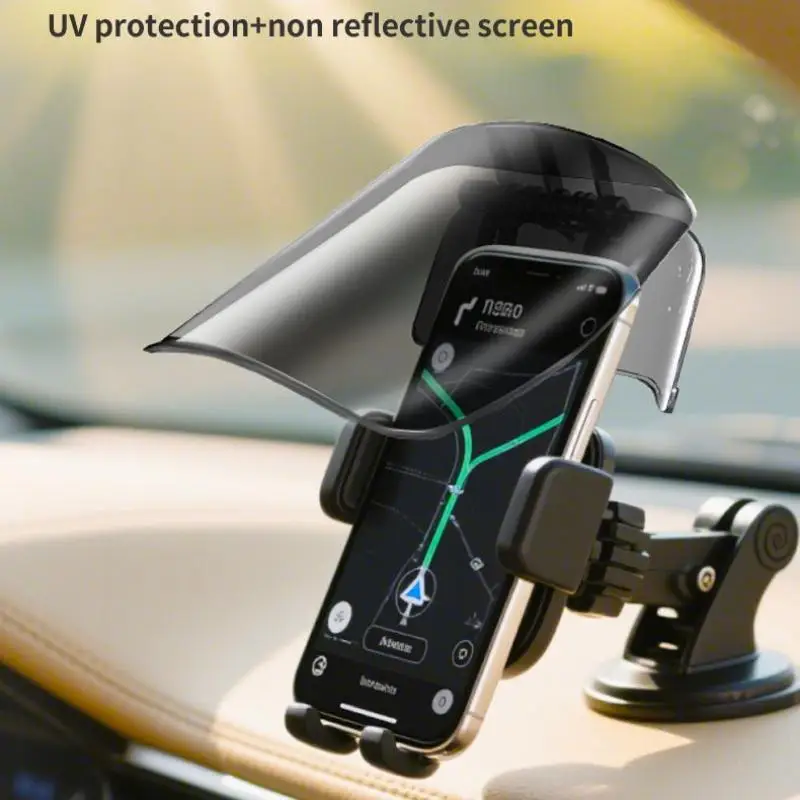 Sun Hat Style Phone Mount Sun Shade Rainproof Universal For Extended Sun Visor Adjustable Creative Riding Gear Outdoor