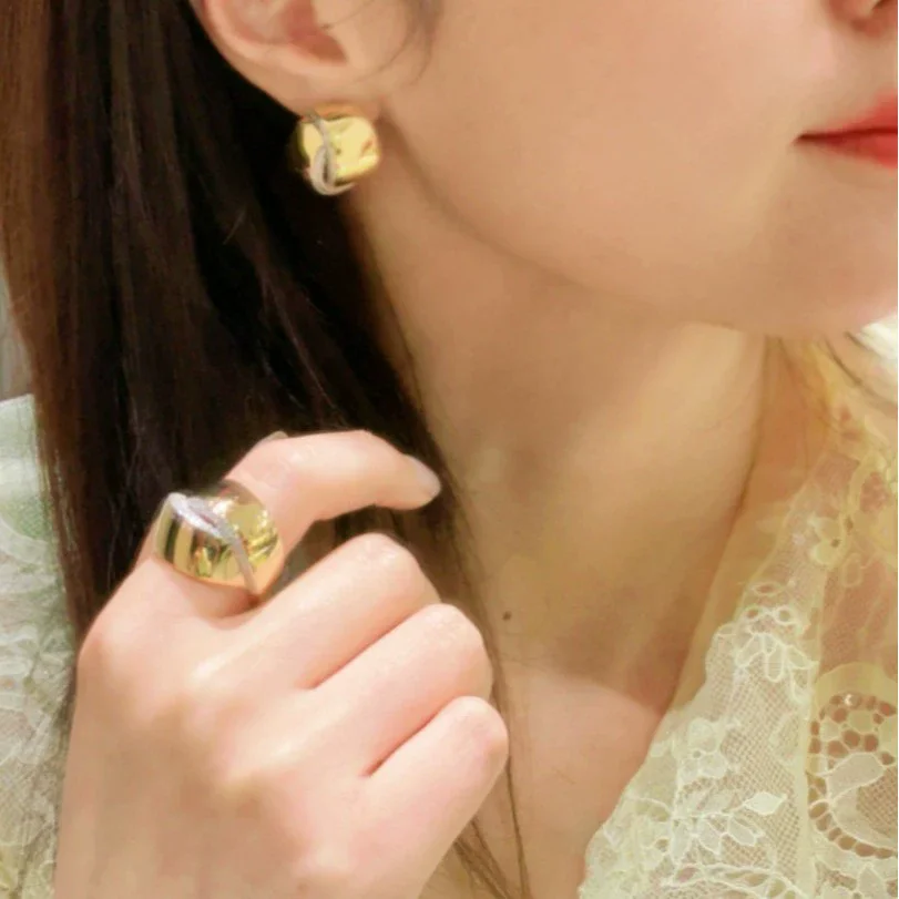 Кольцо с цирконом в стиле ретро из серебра 925 пробы для тяжелой промышленности, высококачественные ювелирные изделия с позолотой 18 карат для женщин — идеальная годовщина