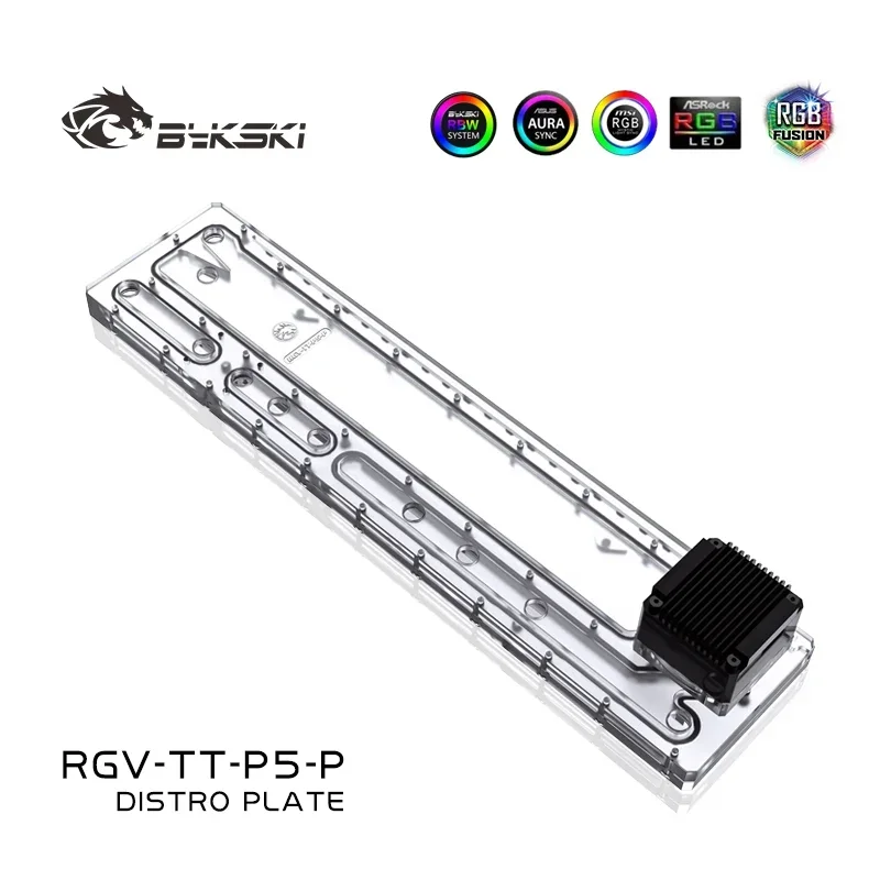 Bykski RGV-TT-P5-P Distro Plate For ThermalTake/TT Core P5 Dynamic Chassis,Water Cooling Waterway Board Kit For Computer CPU GPU