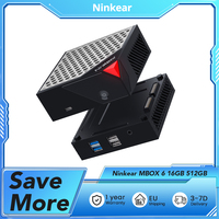 Ninkear MBOX 6 Magnetic Modular Mini PC, AMD Ryzen 5 6600H 6 Cores Max 4.5GHz, 16GB DDR5 RAM 512GB SSD, 4K Triple Display