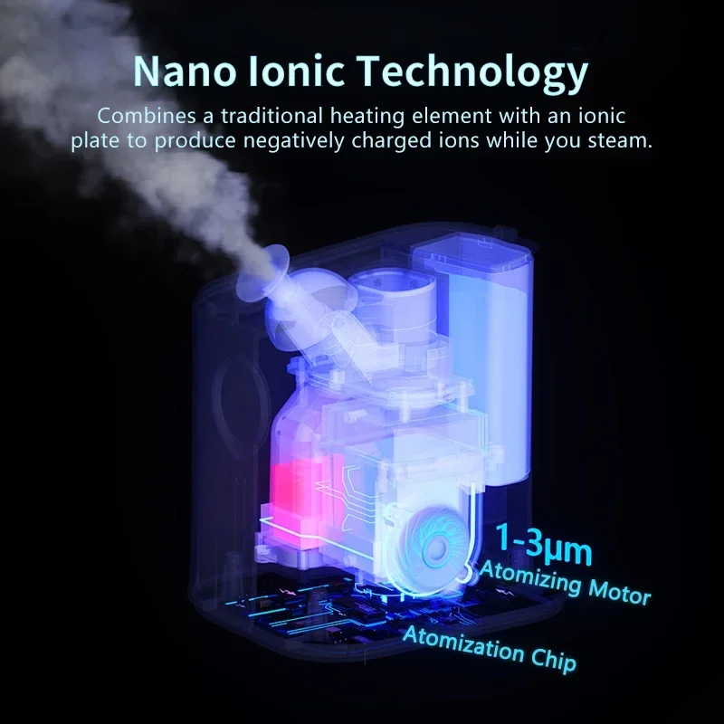 Nano iônico rosto vapor limpeza profunda hidratante vapor rosto cuidados com a pele pulverizador quente e frio vapor facial spa cuidados sauna pulverizador