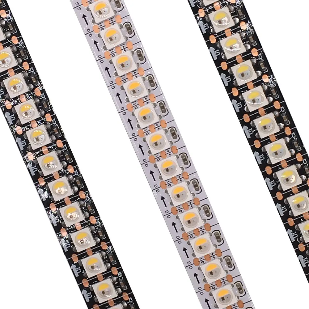 Imagem -05 - Fita Led Endereçável Individual Sk6812 Semelhante Ws2812b em Rgbw nw ww 30 60 144 Leds Pixels m Ip30 65 67 dc 5v