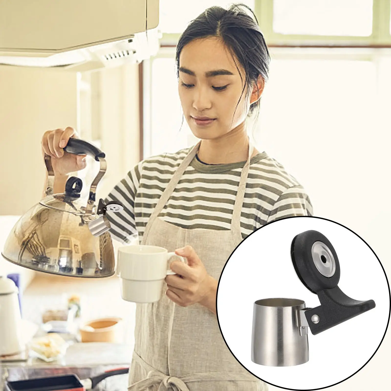 

Stainless Steel Kettle Flute Whistling Pipe 2Pcs Boiling Water Alarm Nozzle Tea Kettle Accessory Cooking Tool