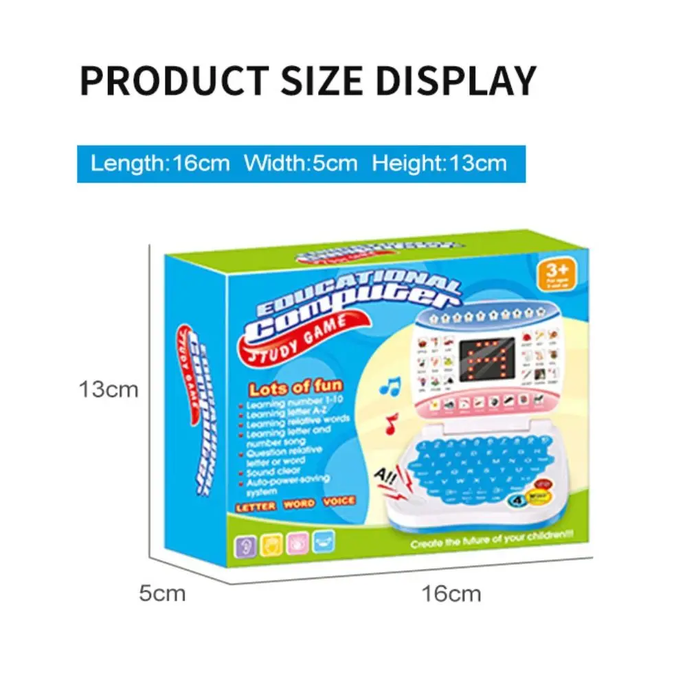 Electronic Learning Machine Educational English Language Learning Child Laptop Computer With Mouse English Laptop Toy Child Toys