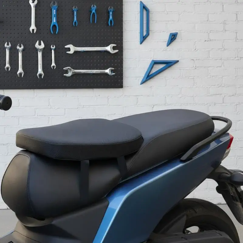 Non-Slip Electric Vehicle Seat Cushion Waterproof Heightened Shock Absorption Durable Mat for Scooter Motorbike Commuting