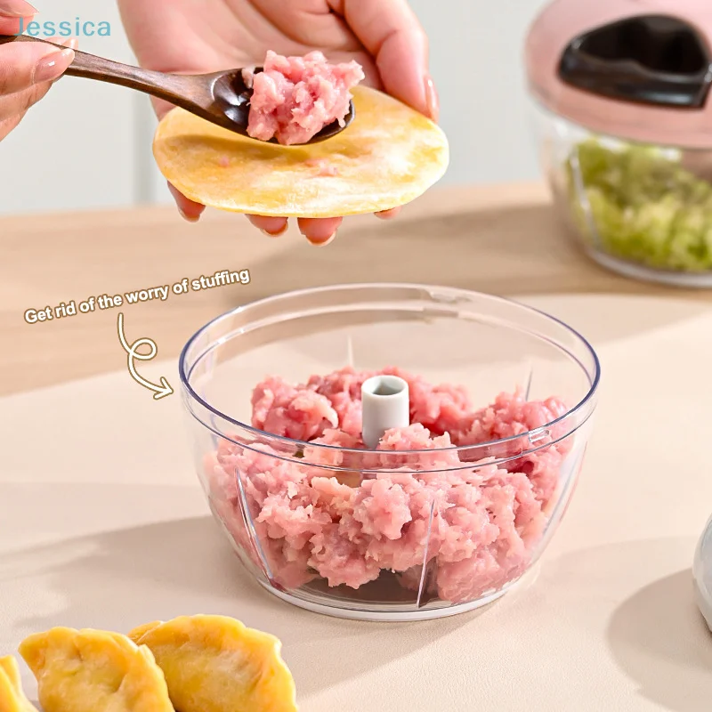 Picture 5: ♥Manual Pull String Food Chopper - Multi-Function Vegetable/Meat/Garlic Mincer, Kitchen Gadgets