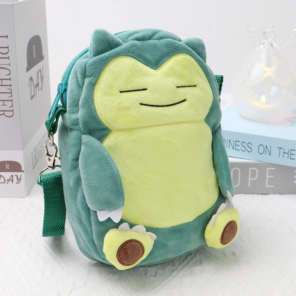 Pokemon Plüsch Umhängetasche Lucario Gengar Eevee Pikachu Charmander Snorlax Psyduck Weiche Angefüllte Geldbörse Aufbewahrung Geburtstagsgeschenke – Detail 15