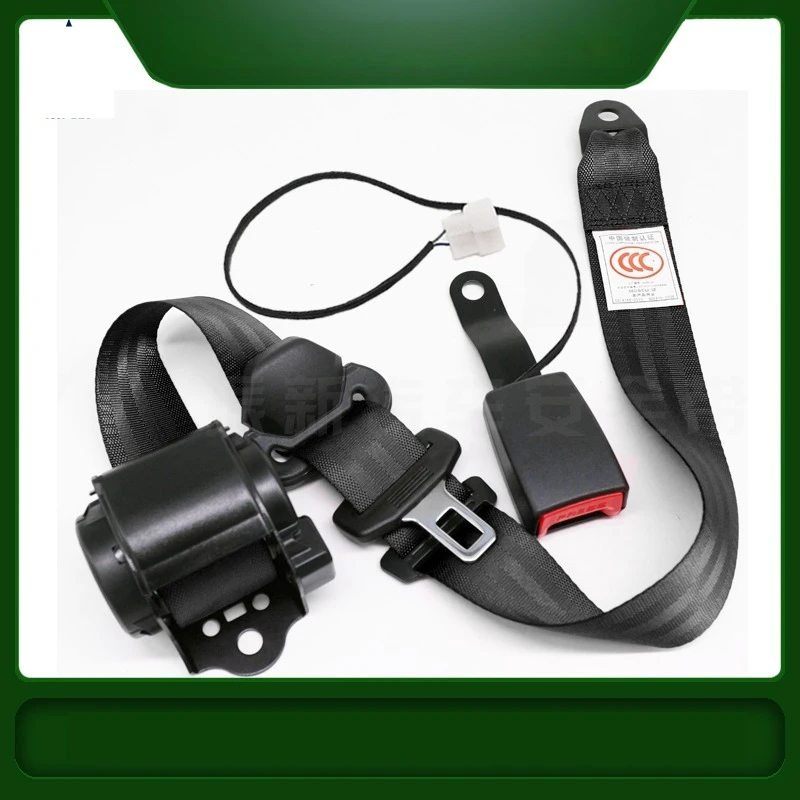 

Auto Seat Belt Three-point Automatic Retractable Safety Belt Assembly Front Rear Seat Alarm