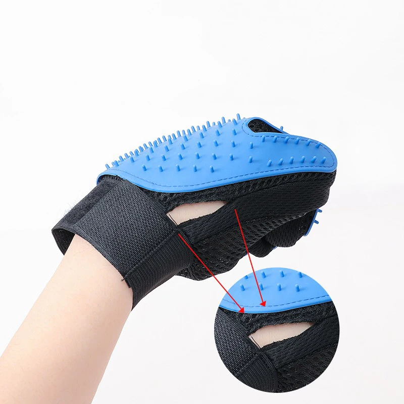 Pet Grooming Glove Efficient Hair Remover Massage shower gloves Mitt Cat Accessories dog Glove for Dogs Cats Pet Products