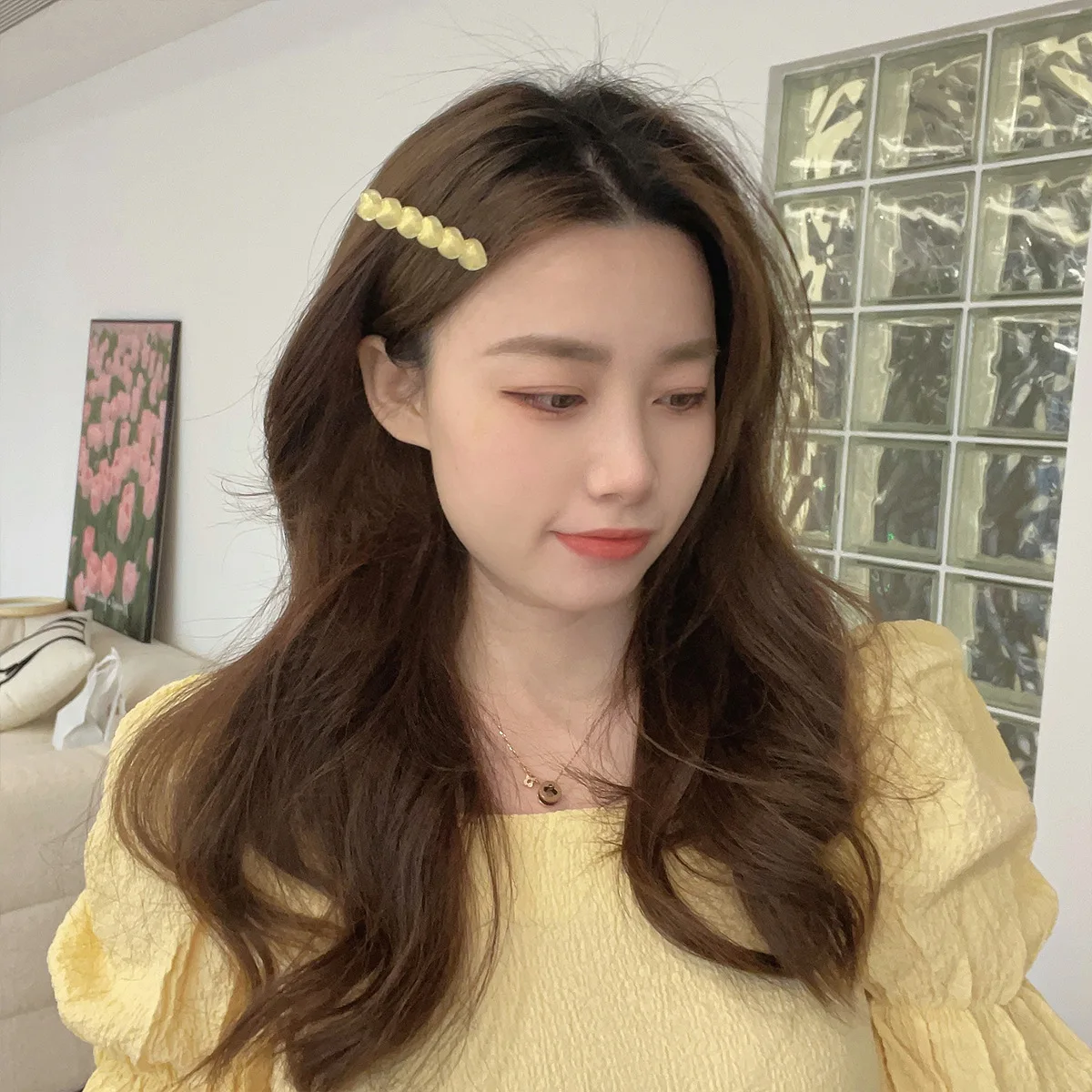 Ins Korean style Fashion Hair Clip Sweet Girls Love Bangs Clip Heart Hairpins Vintage Temperament bangs Side Hair Accessories