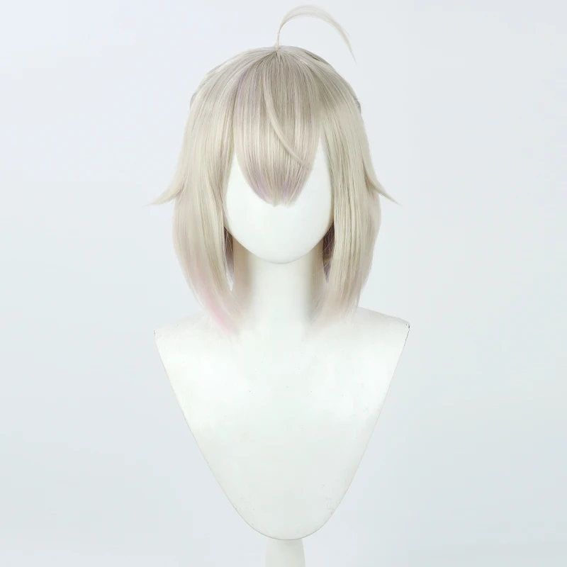 Virtual YouTube Vtuber Hayama Marin Cosplay Wig Halloween Carnival Party Props Synthetic Hair Heat Resistant Fiber + Wig Cap